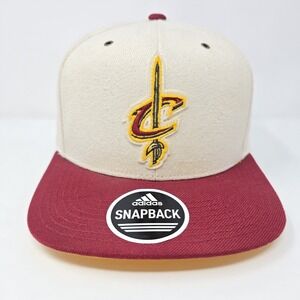 Adidas Cleveland Cavaliers NBA Snapback Cap Hat Wine/Gold OSFM